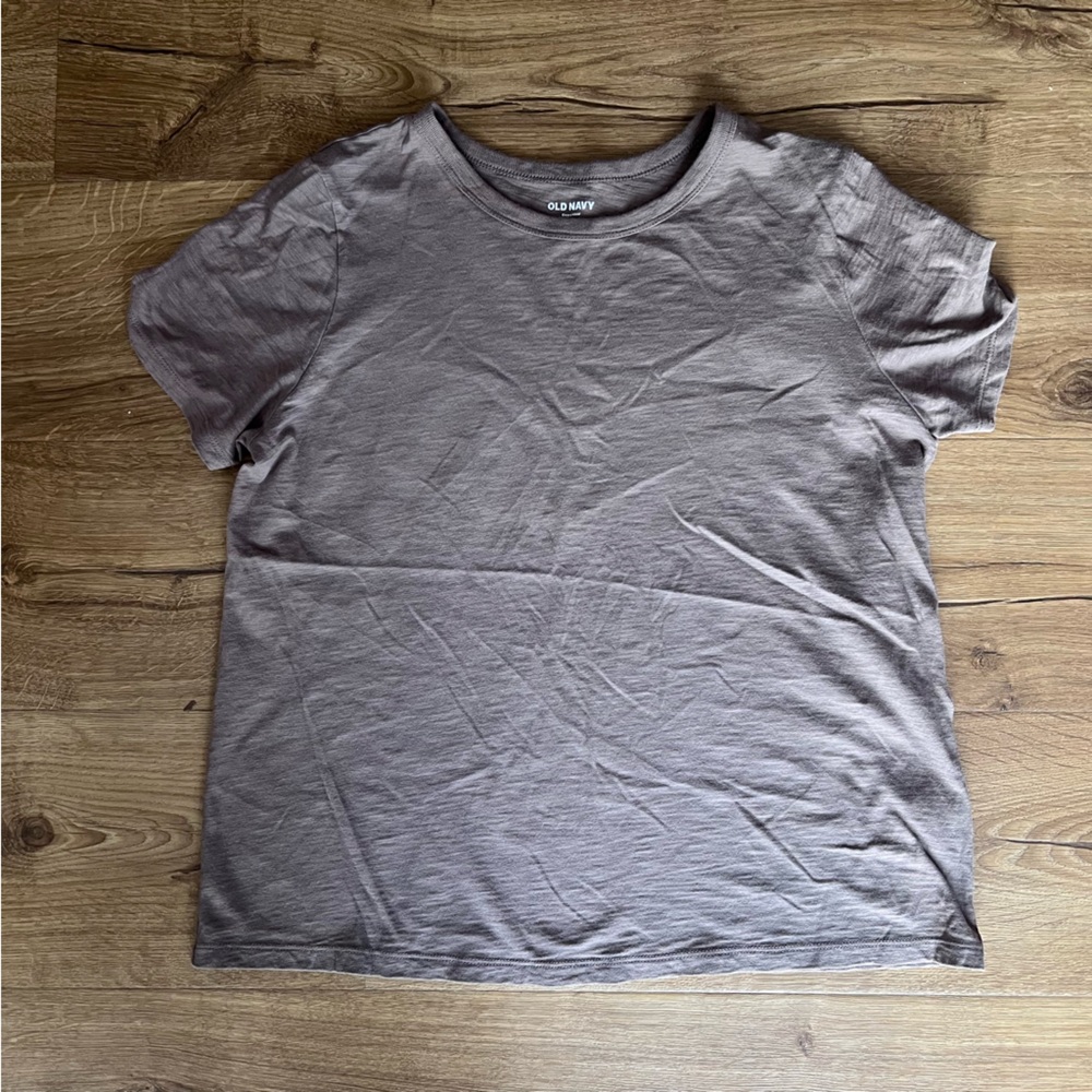 Women’s Old Navy Brown Cotton Tshirt Relaxed Fit Size M